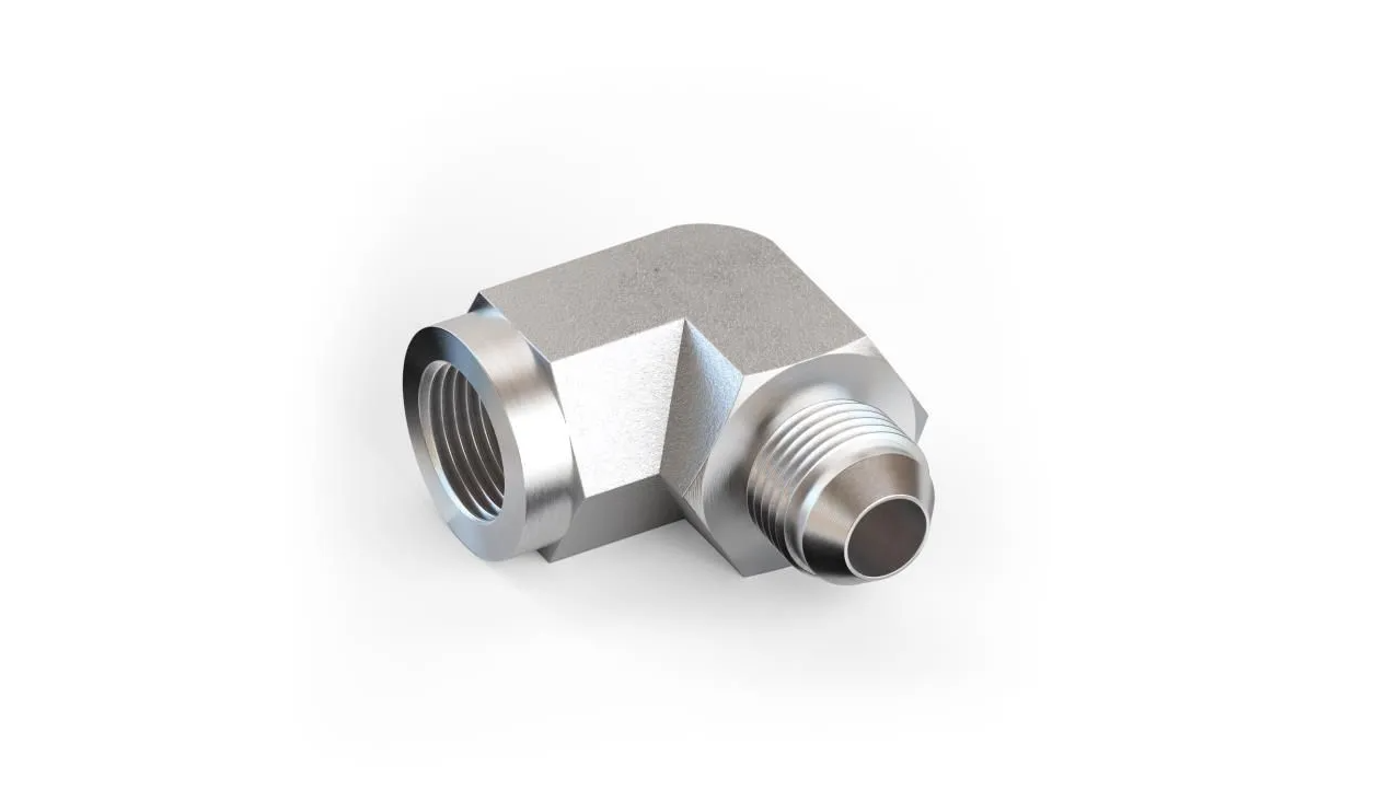 2502 Male Jic - Female Pipe Elbow 90 Degree