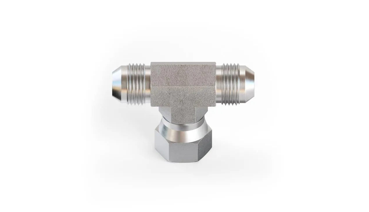 6600 Male Jic - Male Jic - Female Jic Swivel Branch Tee