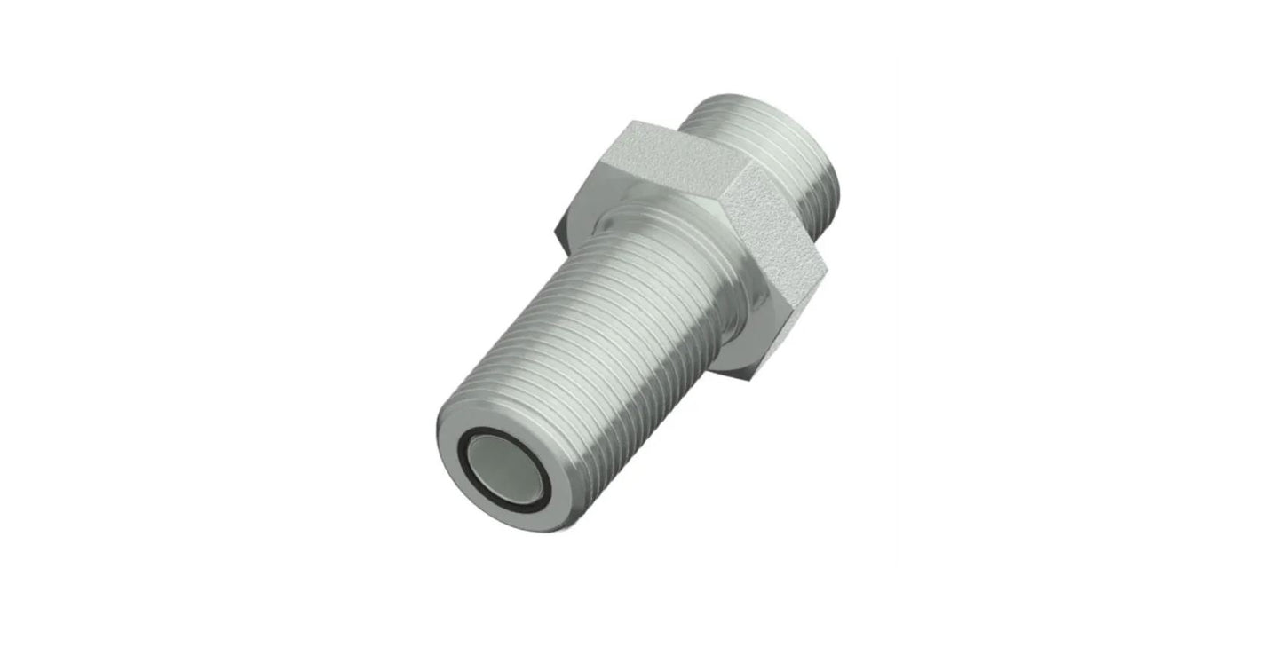 FF-2700 Flat Face Male Oring - Male Flat Face Oring Bulkhead