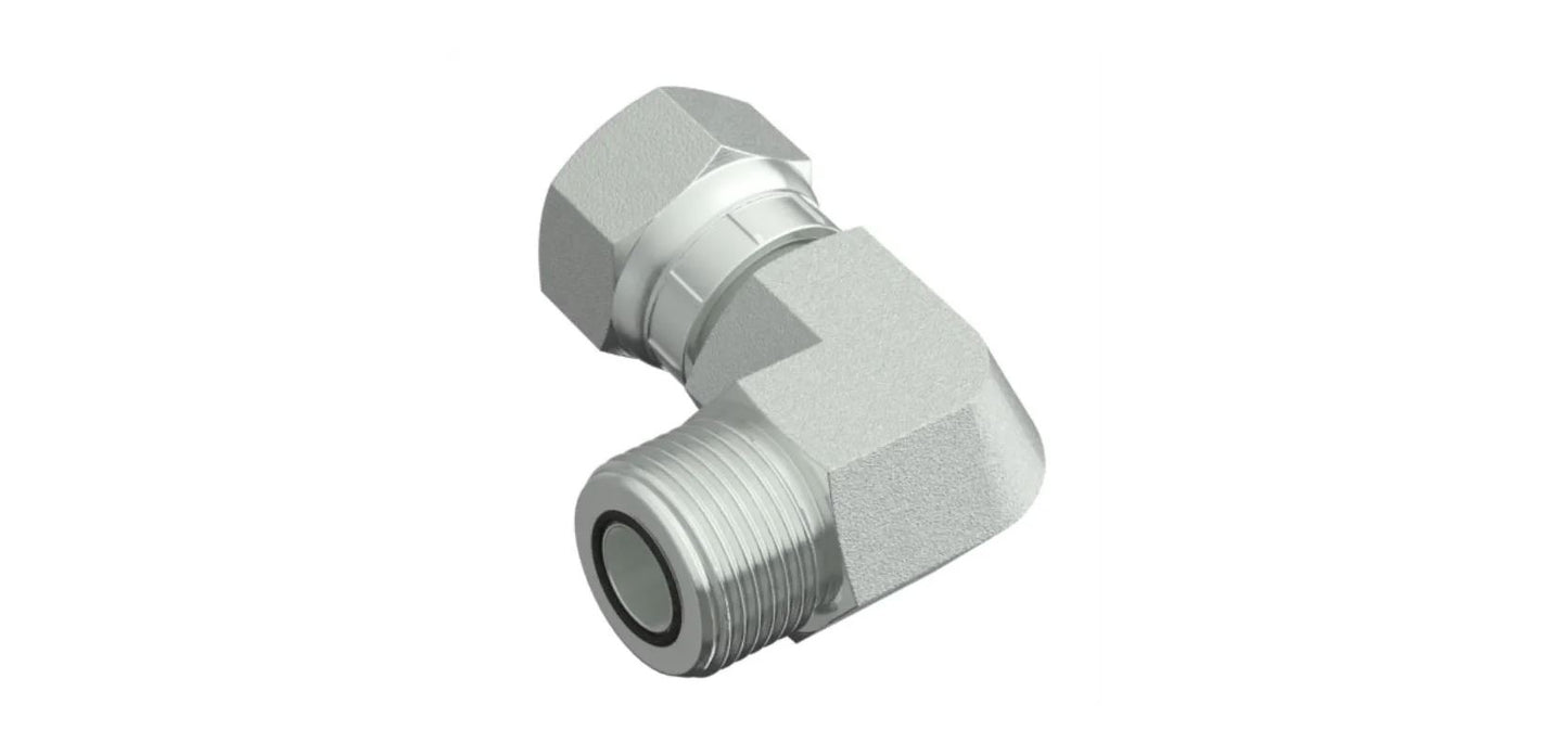 FORFS FLAT FACE MALE ORING TO FEMALE JIC SWIVEL CONNECTOR FF-6500