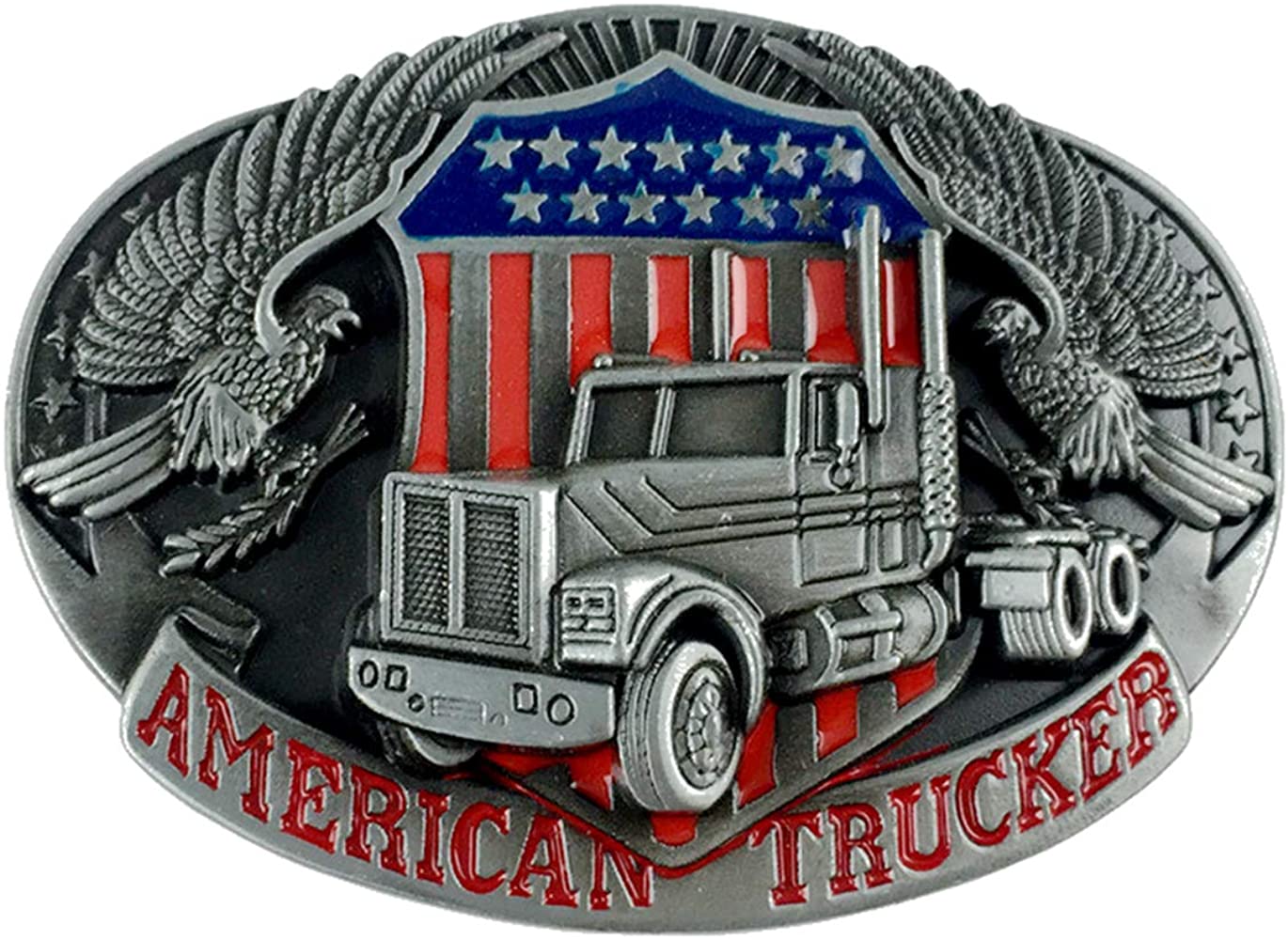 AMERICAN TRUCKER BELT BUCKLE TBB003