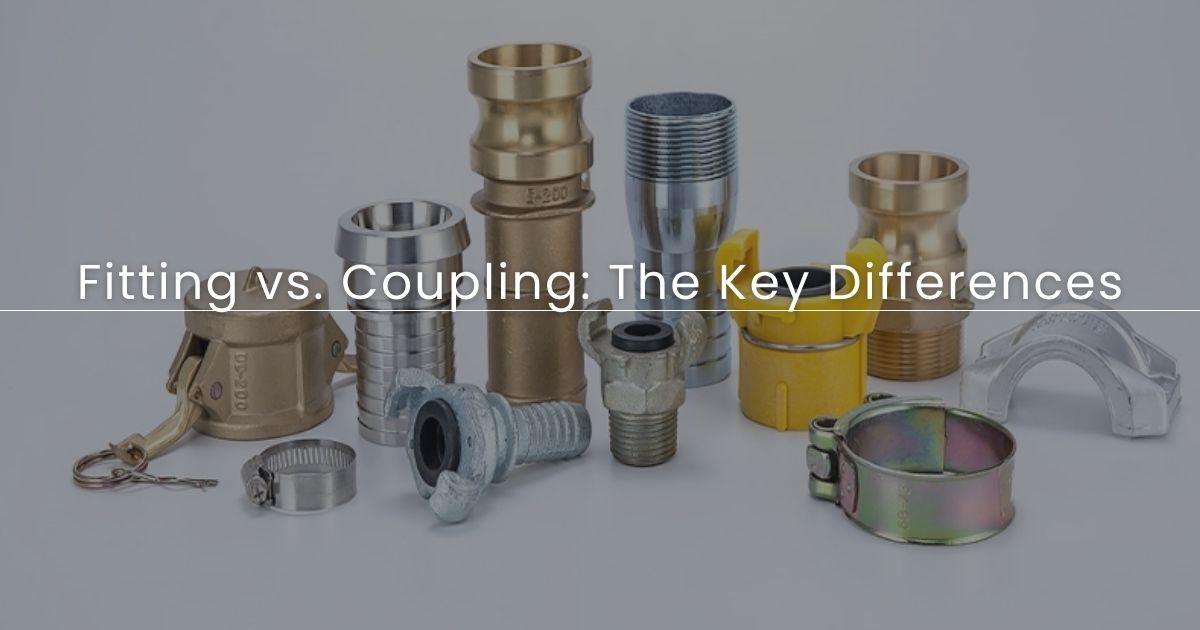 Fitting vs. Coupling: The Key Differences – Hydraulic Warehouse