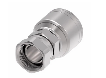 37° FEMALE HYDRAULIC HOSE END SWIVEL CRIMP FITTING