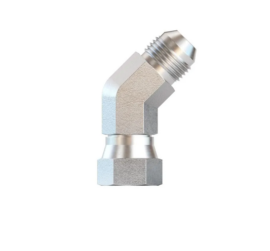 6502 Male Jic -  Female Jic Swivel Elbow 45 Degree