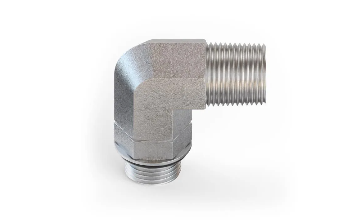 6806 Male Oring - Male Pipe Elbow 90 Degree