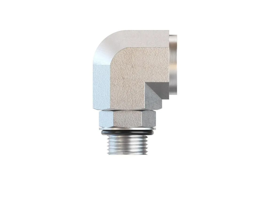 6815 Male Oring - Female Oring Elbow 90 Degree