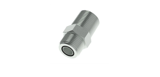 FF-2404 Flat Face Male Oring - Male Pipe Connector