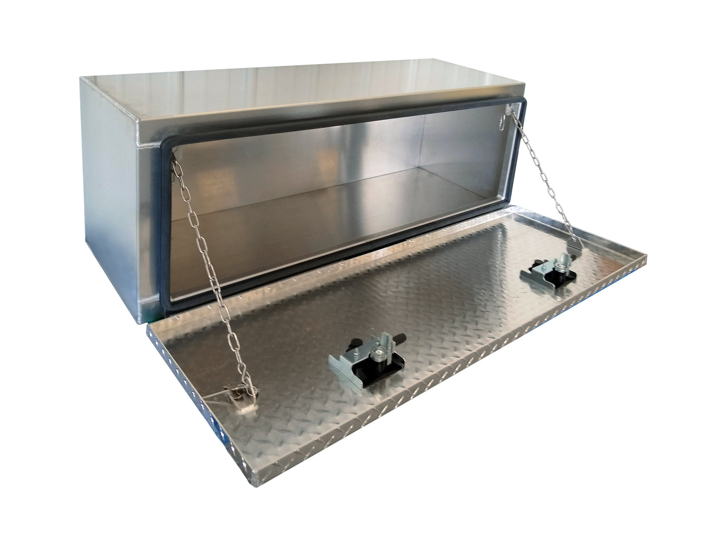 MR. HYDRAULIC 18"X18"X60" DIAMOND TREAD ALUMINUM UNDERBODY TRUCK BOX REPLACES BUYERS 1705115