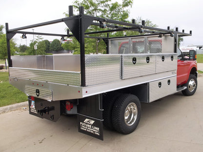MR. HYDRAULIC 18"X18"X60" DIAMOND TREAD ALUMINUM UNDERBODY TRUCK BOX REPLACES BUYERS 1705115