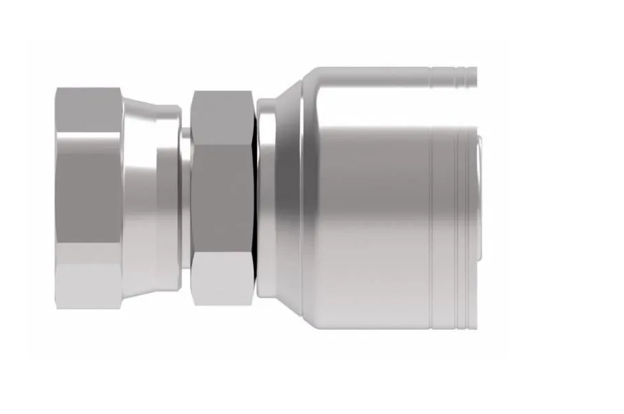 37° FEMALE HYDRAULIC HOSE END SWIVEL CRIMP FITTING