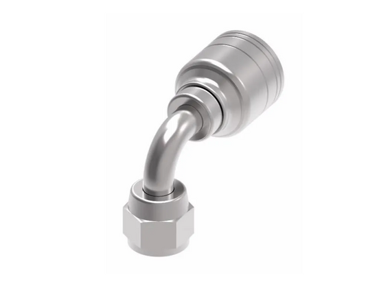 FEMALE JIC SWIVEL 90° LONG ELBOW BITE TO WIRE
