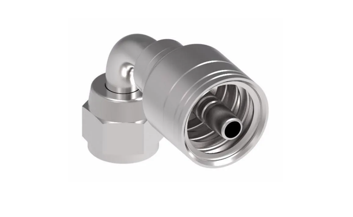 FEMALE JIC SWIVEL 90° LONG ELBOW BITE TO WIRE