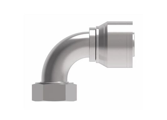 MR. HYDRAULIC O-RING FACE SEAL 90 DEGREE BENT TUBE FEMALE SWIVEL