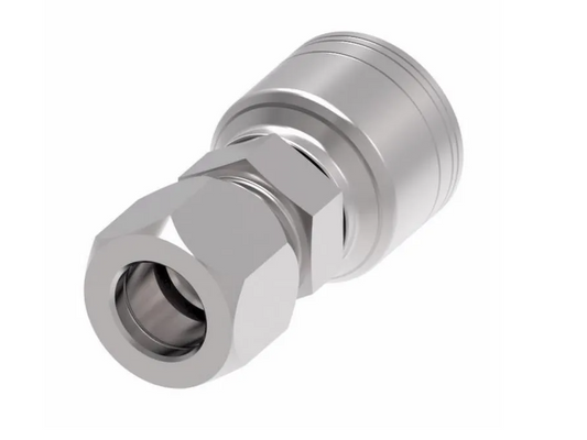 FLARELESS COMPRESSION WITH NUT AND SLEEVE PER SAE J515 BITE TO WIRE