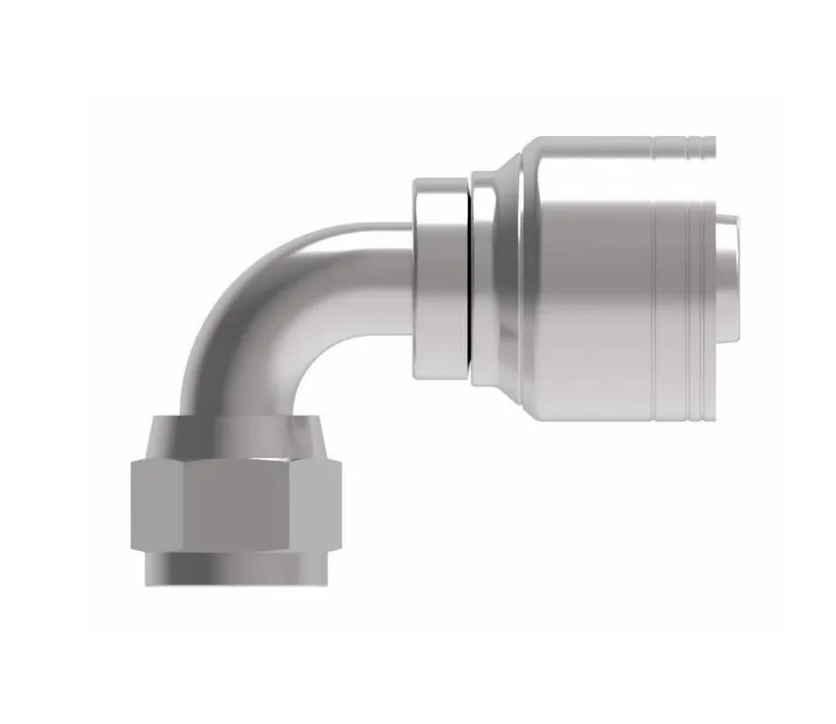 FEMALE JIC SWIVEL 90° ELBOW BITE TO WIRE