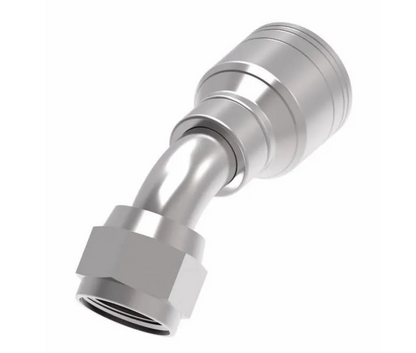 FEMALE JIC SWIVEL 45° ELBOW BITE TO WIRE