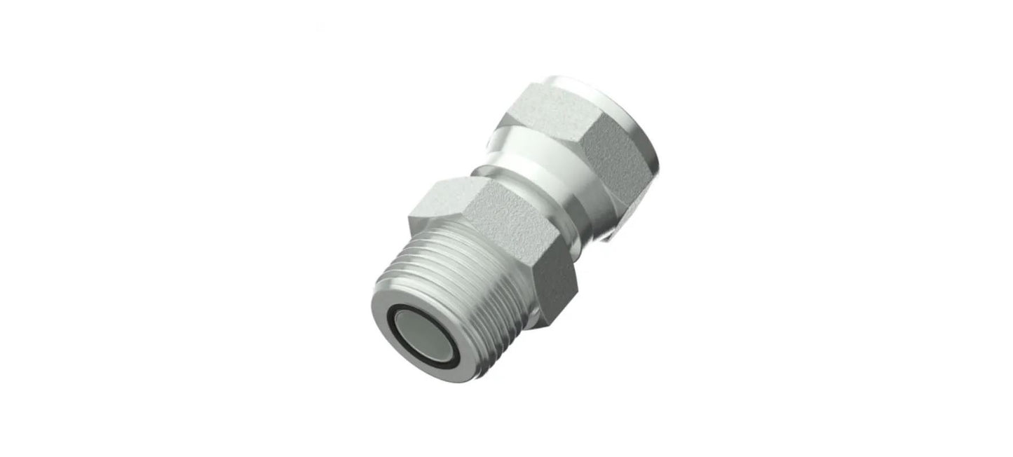FF-6504 Male Jic - Female Flat Face Oring Connector