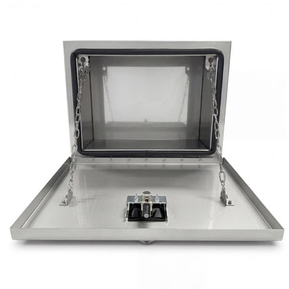 MR. HYDRAULIC 18"X18"X24" STAINLESS STEEL UNDERBODY TRUCK BOX REPLACES BUYERS 1702650