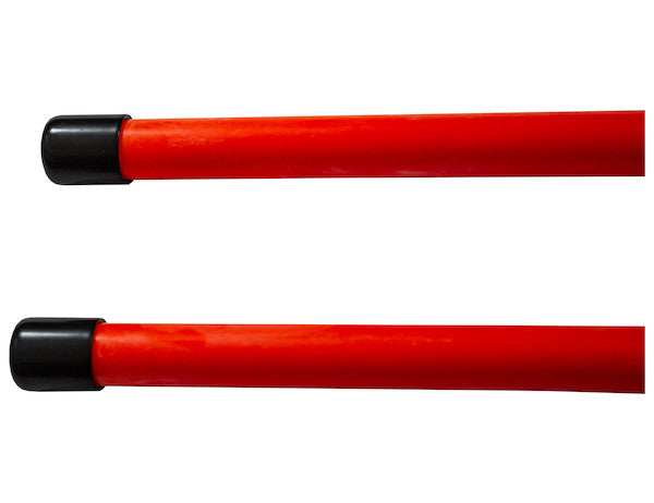 3/4 X 28 INCH FLUORESCENT ORANGE BOLT-ON BUMPER MARKER SIGHT RODS WITH HARDWARE REPLACES SAM PLOW PARTS 1308105
