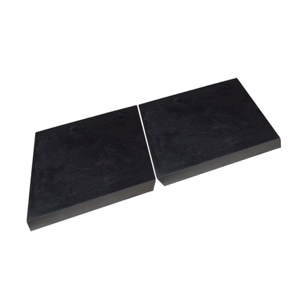 PRO WING PW22 RUBBER EDGES FOR BUYERS 0020500, 20500 SNOW PLOW BLADE 1" X 10" X 12"