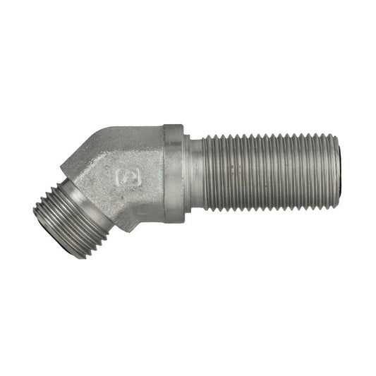 FF-2702 Flat Face Male Oring Bulkhead Elbow 45 Degree