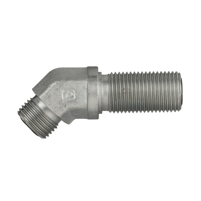 FF-2702 Flat Face Male Oring Bulkhead Elbow 45 Degree
