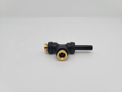 G38-1087-040404 1/4 STEM CONNECTOR - 1/4 TEE J2494 PTC TO J2494 PTC