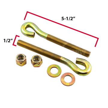 REPLACES HDW01744 EYE BOLT KIT,1/2X5.25 BOLT NUT-2PER