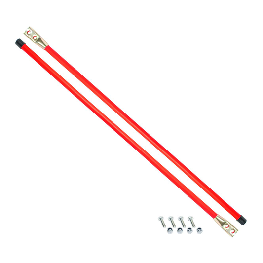 REPLACES 1308110 SAM PLOW PARTS, 3/4 X 36 INCH FLUORESCENT ORANGE BOLT-ON BUMPER MARKER SIGHT RODS WITH HARDWARE