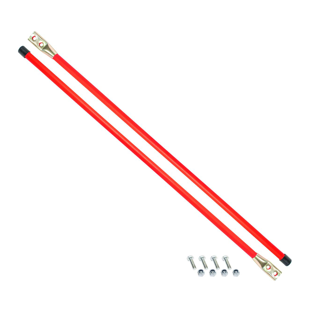 REPLACES 1308115 SAM PLOW PARTS, 3/4 X 48 INCH FLUORESCENT ORANGE BOLT-ON BUMPER MARKER SIGHT RODS WITH HARDWARE